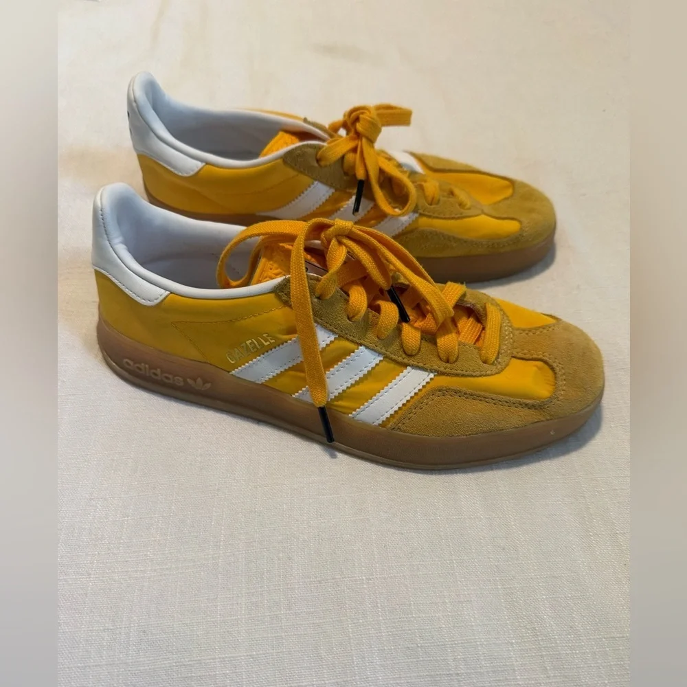 Adidas Gazelle Indoor Golden Yellow / White IE6606 men’s 6 - Picture 3 of 7